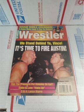 VINTAGE WWF WWE Retro Inside Wrestling Magazine 1998 Austin McMahon ~ Cb51